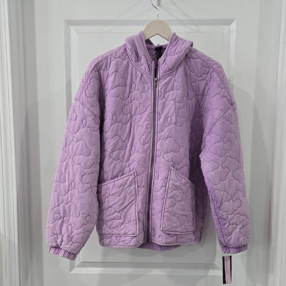Purple Quilted Jacket